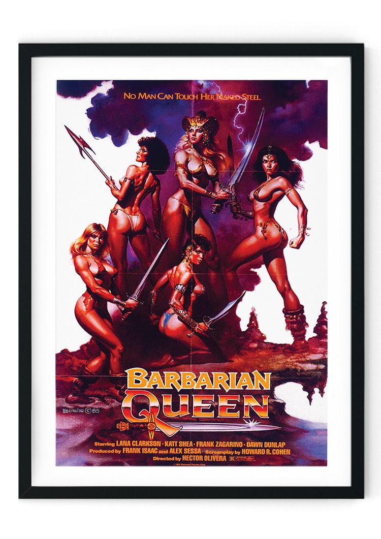 Barbarian Queen Retro Film Poster